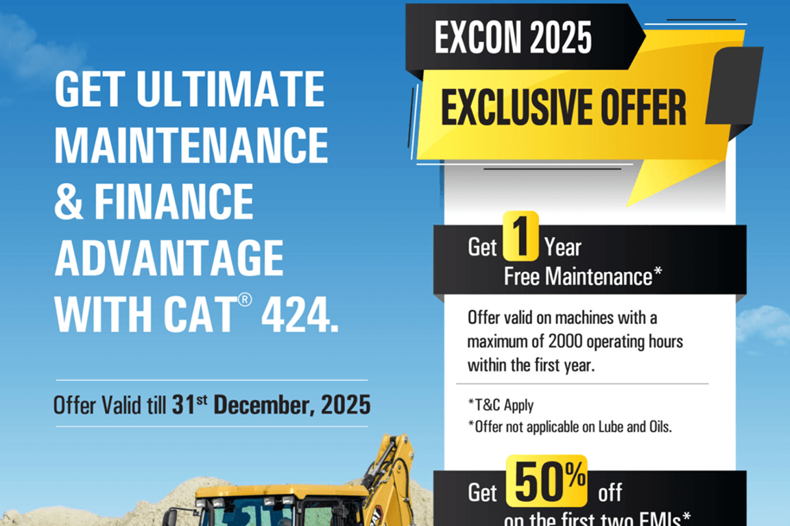 Cat® 424 – Excon 2025 Exclusive Offer